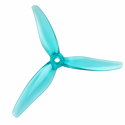 Gemfan 51377 Hurricane PC 3 Blade HD Propellers – Transparent Cyan