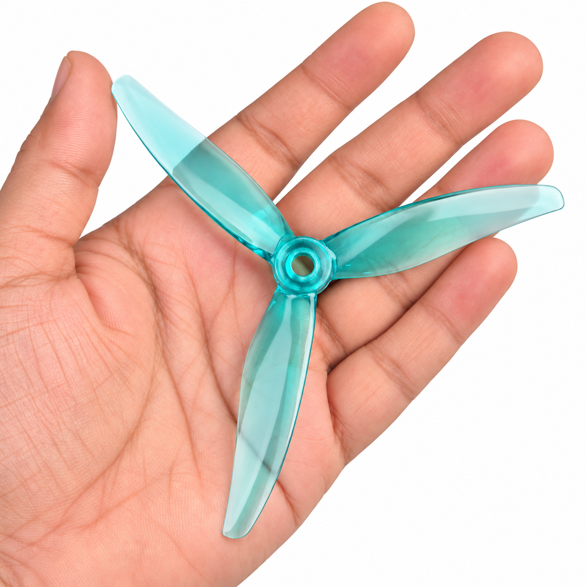 Gemfan 51377 Hurricane PC 3 Blade HD Propellers – Transparent Cyan