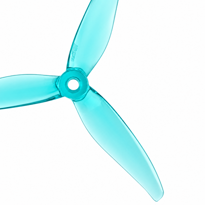 Gemfan 51377 Hurricane PC 3 Blade HD Propellers – Transparent Cyan
