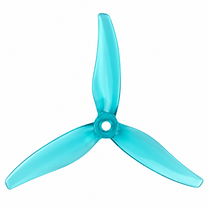 Gemfan 51377 Hurricane PC 3 Blade HD Propellers – Transparent Cyan