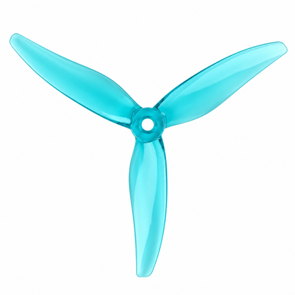 Gemfan 51377 Hurricane PC 3 Blade HD Propellers – Transparent Cyan