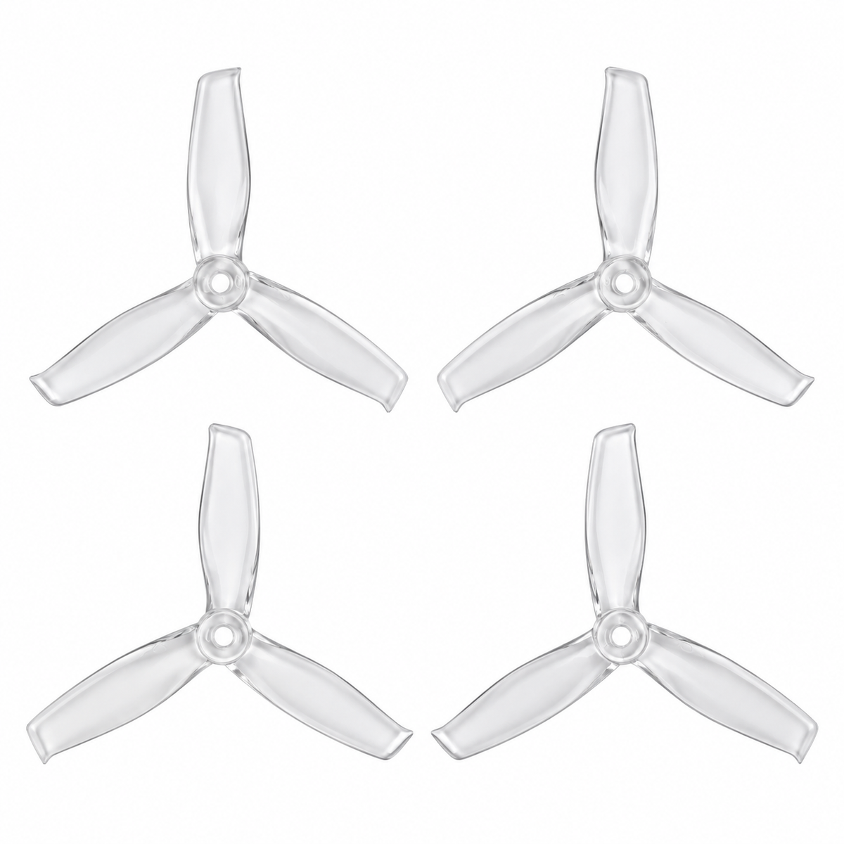 Gemfan 5055S Hulkie PC 3-Blade Freestyle Propeller for 5 Inch FPV Drone (2CW + 2CCW) - Clear