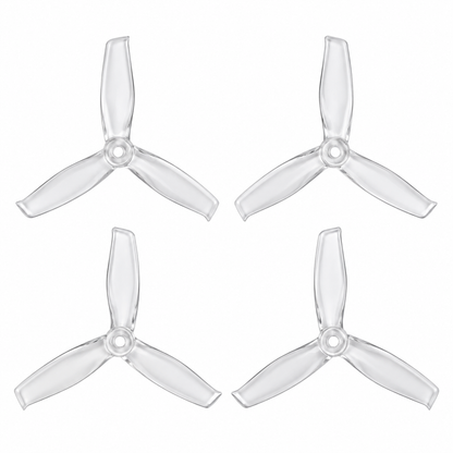 Gemfan 5055S Hulkie PC 3-Blade Freestyle Propeller for 5 Inch FPV Drone (2CW + 2CCW) - Clear