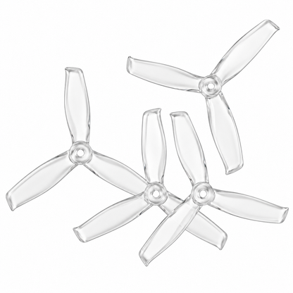 Gemfan 5055S Hulkie PC 3-Blade Freestyle Propeller for 5 Inch FPV Drone (2CW + 2CCW) - Clear