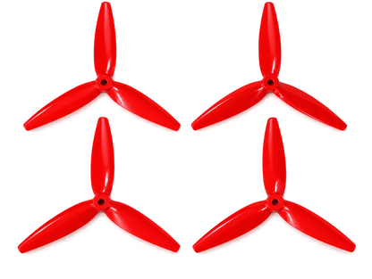 Gemfan 7040 Flash PC 3-Blade Propeller for 7 Inch FPV Drone (2CW + 2CCW) - Ferrari Red