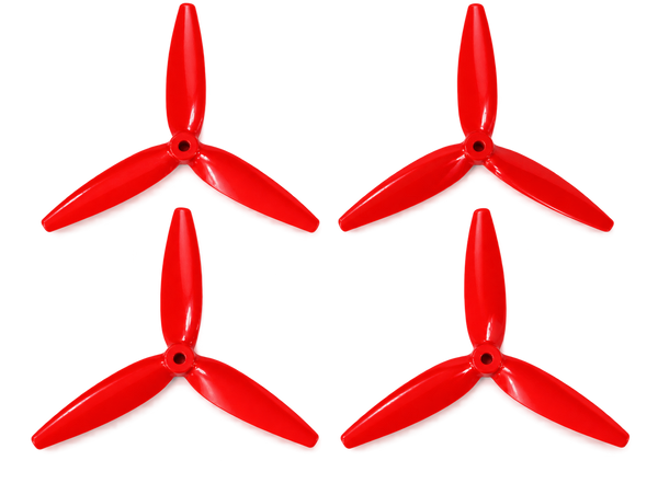 Gemfan 7040 Flash PC 3-Blade Propeller for 7 Inch FPV Drone (2CW + 2CCW) - Ferrari Red