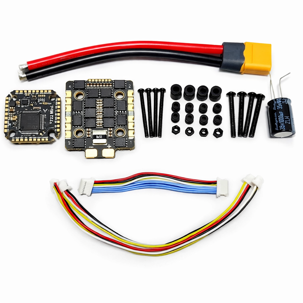 DAKEFPV F722 Mini Flight Controller + 60A 6S 4-in-1 ESC Stack F4 FC - ESC Combo for FPV Drones