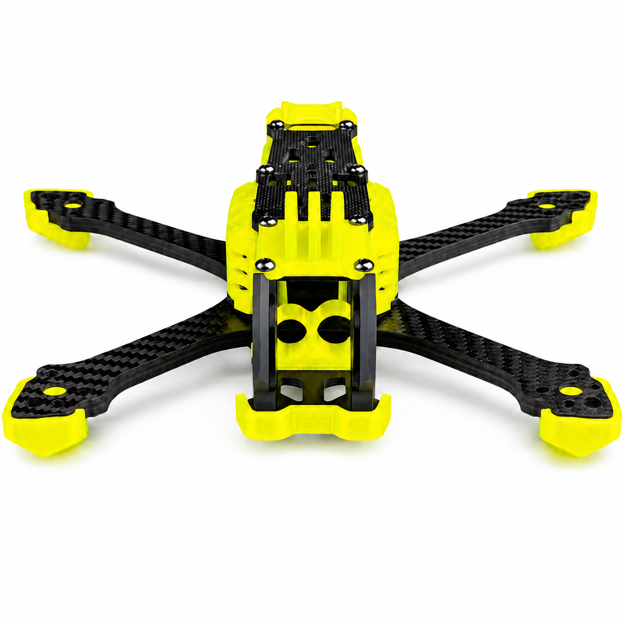 Mark5 V2 5 Inch Carbon Fiber O4 Pro FPV Drone Frame with 3D Printed Parts - Leamon Yellow
