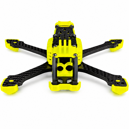 Mark5 V2 5 Inch Carbon Fiber O4 Pro FPV Drone Frame with 3D Printed Parts - Leamon Yellow