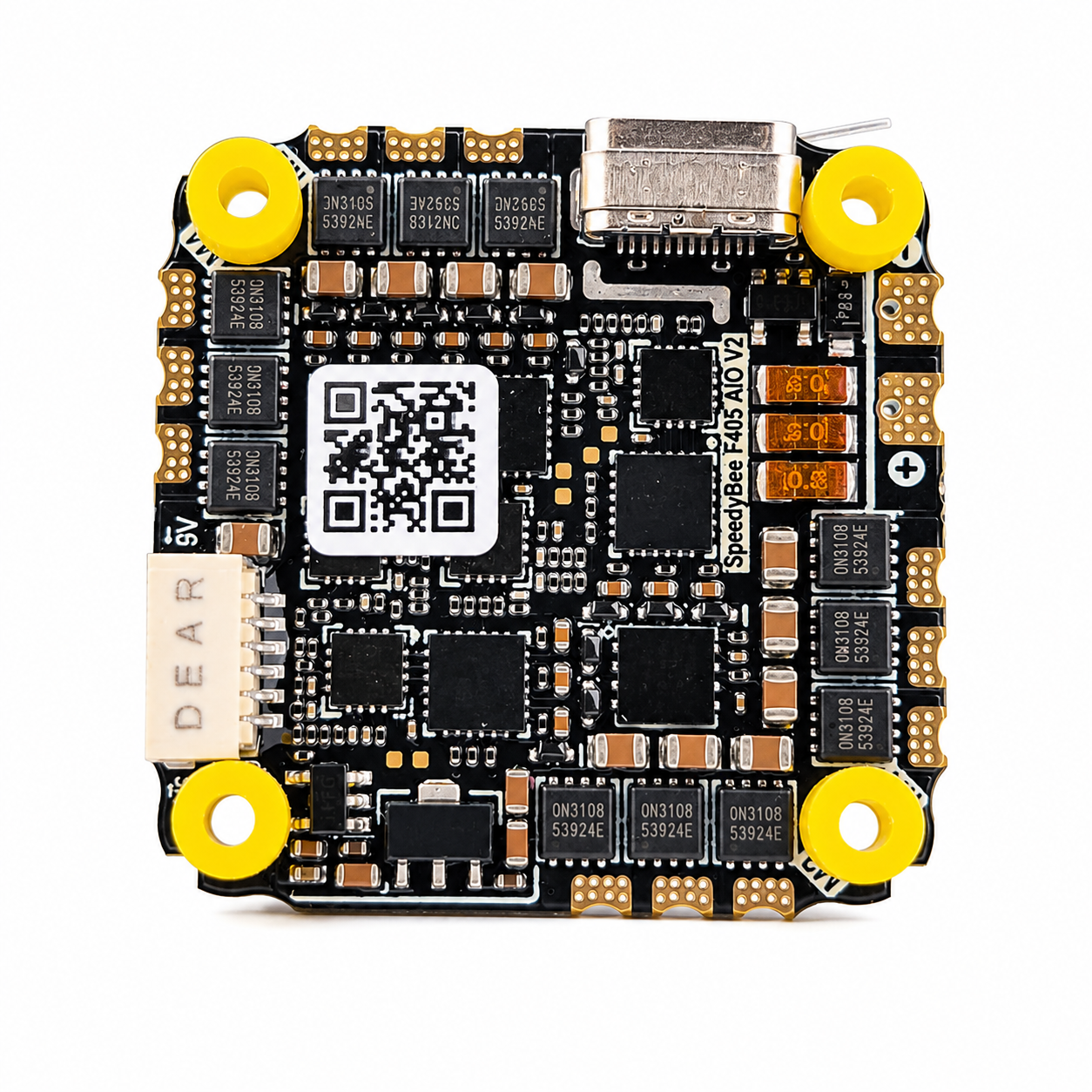 SpeedyBee F405 AIO V2 35A 8Bit 35A 25.5×25.5 AIO for FPV Racing Drones - Without CNC