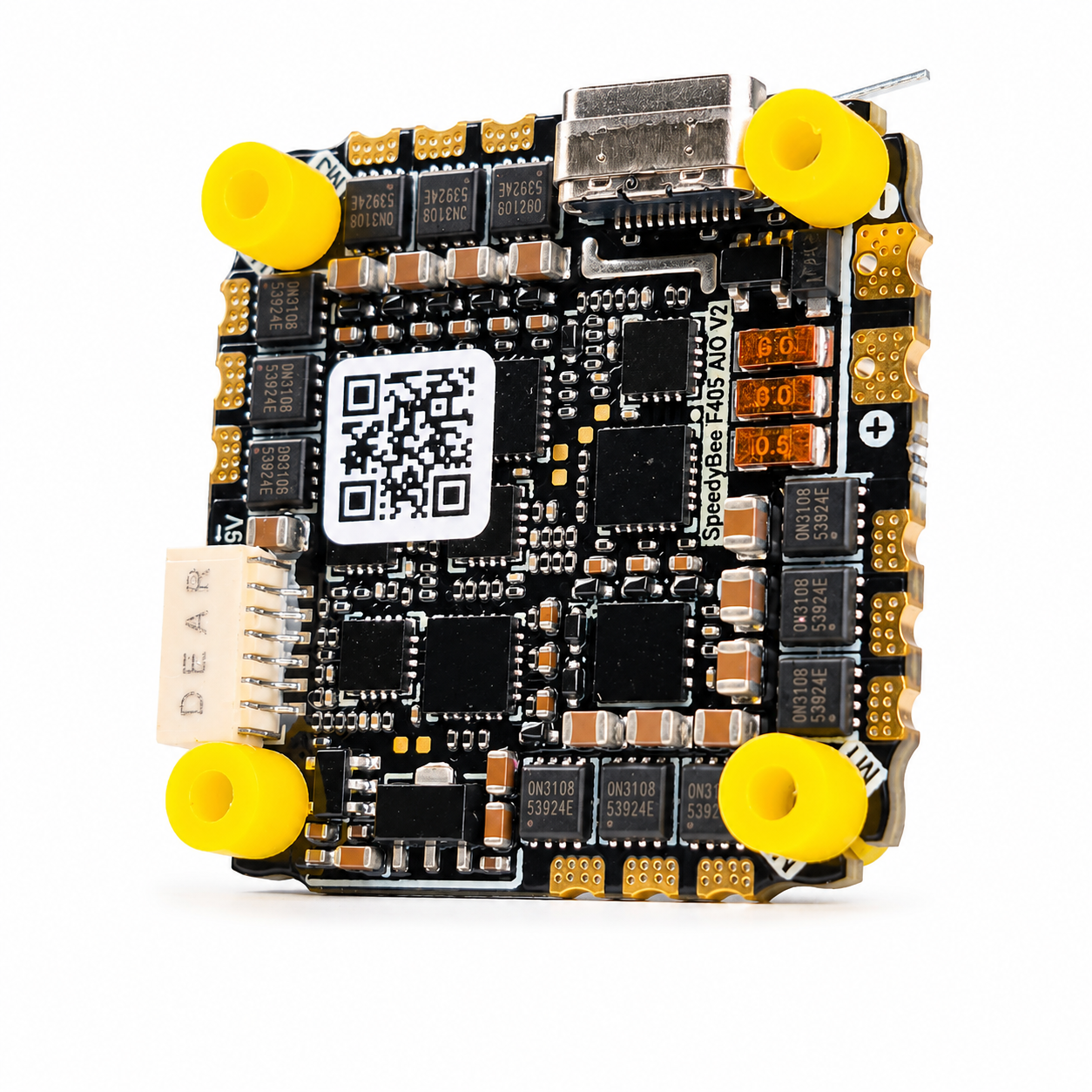 SpeedyBee F405 AIO V2 35A 8Bit 35A 25.5×25.5 AIO for FPV Racing Drones - Without CNC