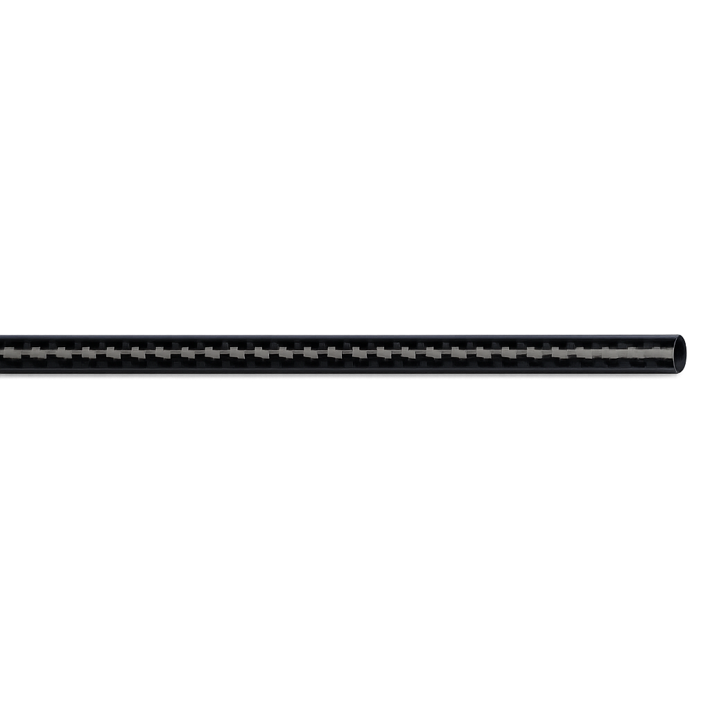 3K Carbon Fiber Tube 10mm OD 8mm ID 1000mm Roll Wrapped Hollow