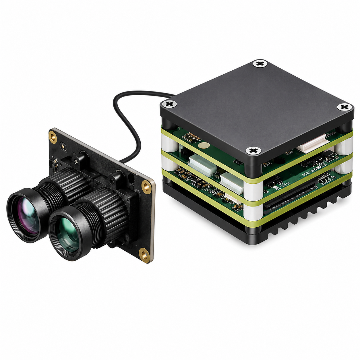 FPV AI VisionCube FPV Drone AI Locking Tracking System Drone Thermal Dual Cameras Target Lock Guidance Module Kit Ultradual Visible Light
