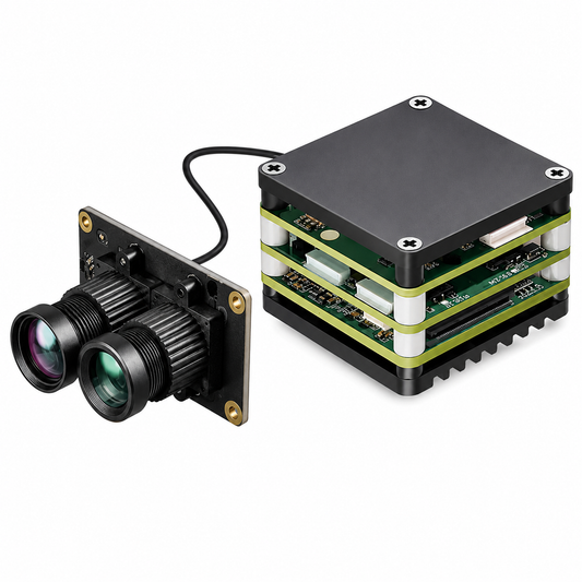 FPV AI VisionCube FPV Drone AI Locking Tracking System Drone Thermal Dual Cameras Target Lock Guidance Module Kit Ultradual Visible Light