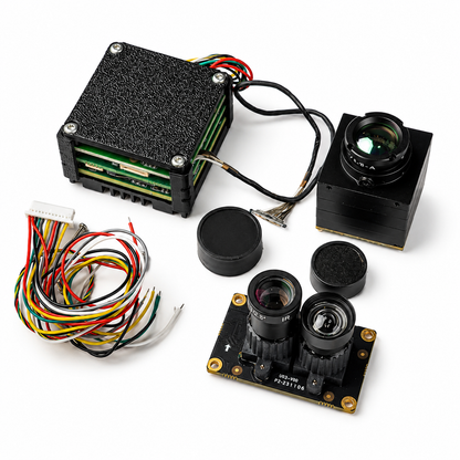 FPV AI VisionCube FPV Drone AI Locking Tracking System Drone Thermal Dual Cameras Target Lock Guidance Module Kit Max+UitraDual Visible Light thermal