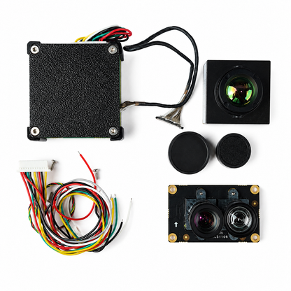 FPV AI VisionCube FPV Drone AI Locking Tracking System Drone Thermal Dual Cameras Target Lock Guidance Module Kit Max+UitraDual Visible Light thermal