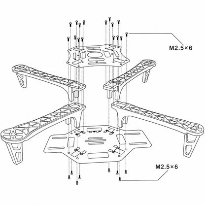 F450 Quadcopter Drone Frame With Integrated PCB – (Good Quality)