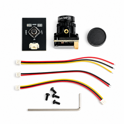 MS MINI 1800TVL High Quality 1/1.8' CMOS 2.1mm Lens Analog FPV Camera - Black