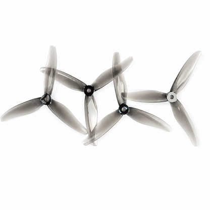 5129 YUKI Drone Propeller PC 3 Blade Clear Gray (2 Pair CW+CCW)