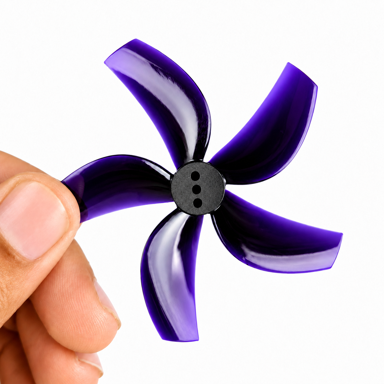 Gemfan D63 Ducted PC 5 Blade 1.5mm Propellers 4CW + 4CCW - Black
