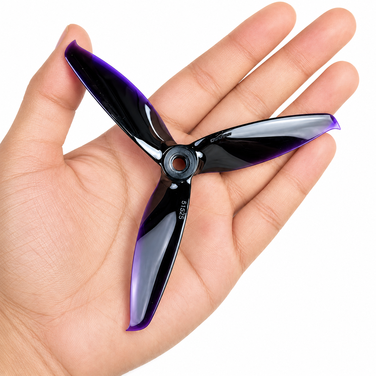 5152 HD Tri Blade Flash Propellers 2CW+2CCW - (2 Pair) - Black