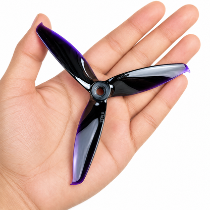 5152 HD Tri Blade Flash Propellers 2CW+2CCW - (2 Pair) - Black