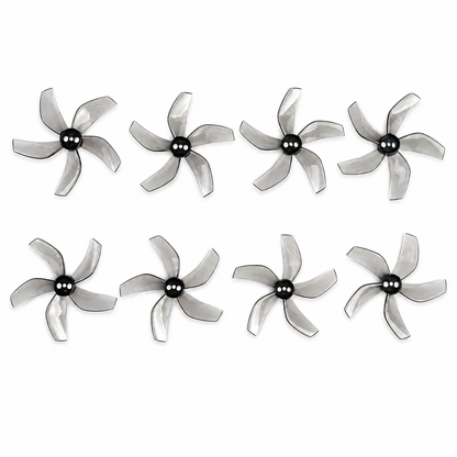 Gemfan D51 2020 Ducted PC 5 Blade 1.5mm Propellers 4CW + 4CCW - Clear Gray