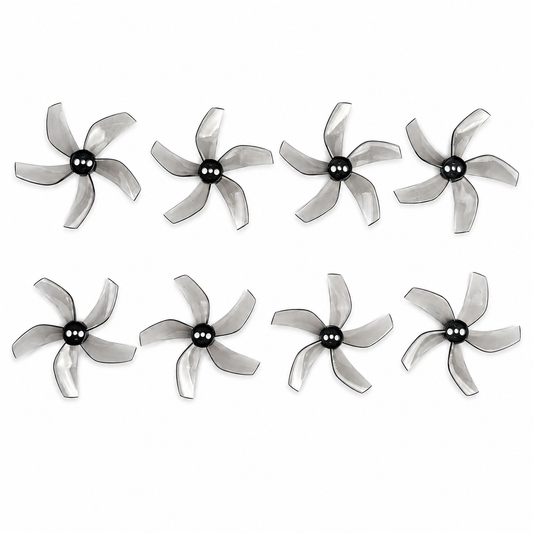 Gemfan D51 2020 Ducted PC 5 Blade 1.5mm Propellers 4CW + 4CCW - Clear Gray
