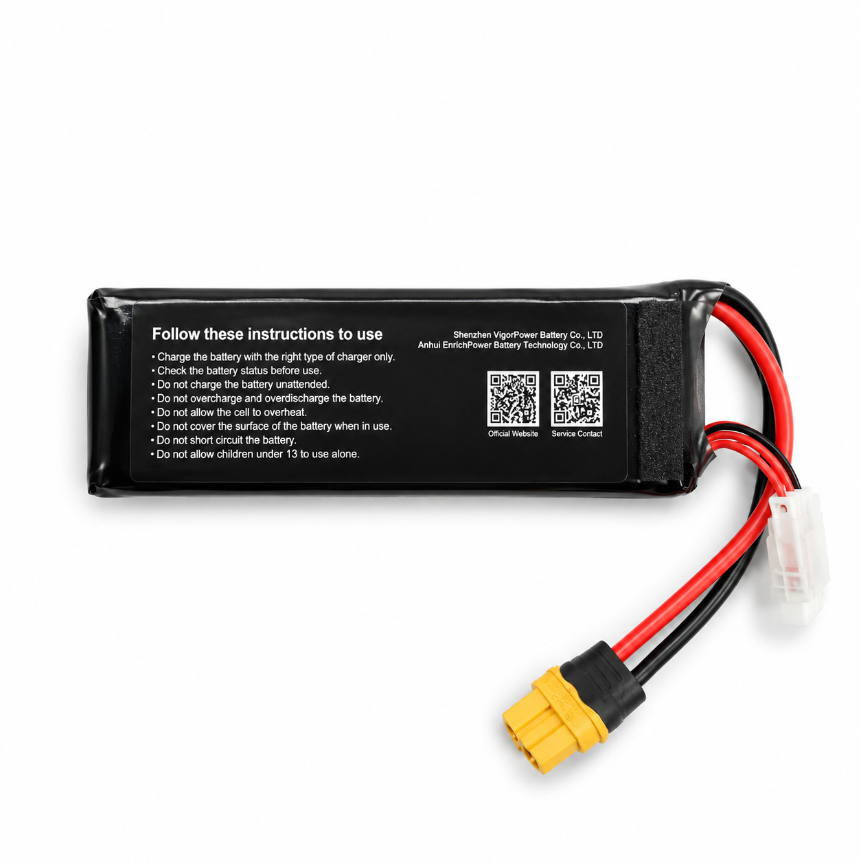 11.1V 2200mAh 3S 80C Lipo Battery With XT60 Plug
