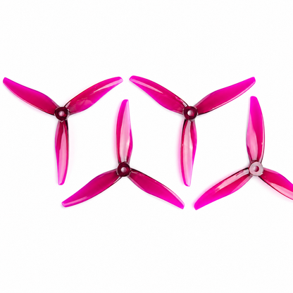 Gemfan Hurricane 51377 MAX 3 Blade Propeller Magenta - (2CW+2CCW)