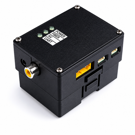 Anti-Jamming Fiber Communication FPV Drone Optical Fiber Ground Station/Ground Module - Long Range Data & Video Link