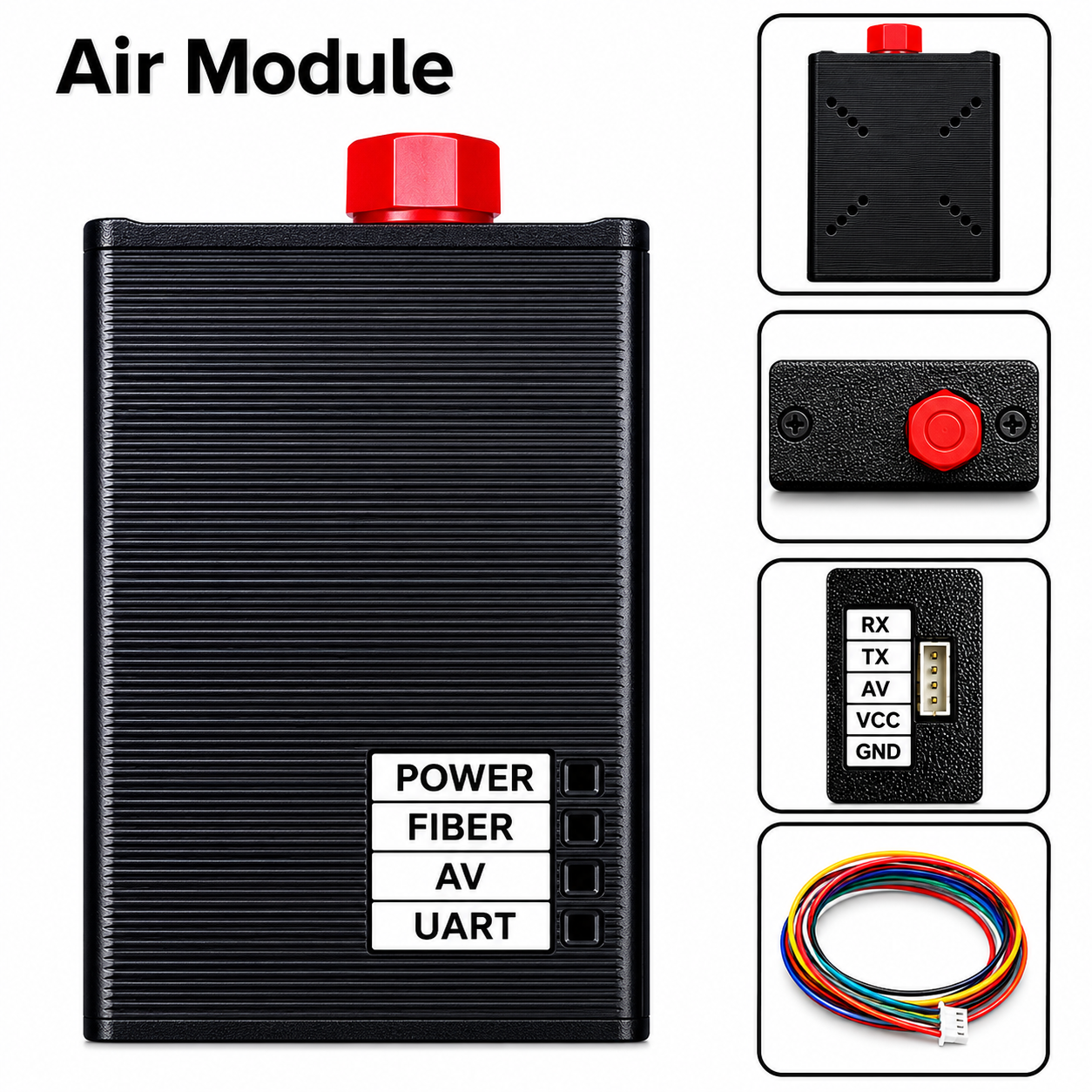 Anti-Jamming Fiber Communication FPV Drone Optical Fiber Air Module - Long Range Data & Video Link