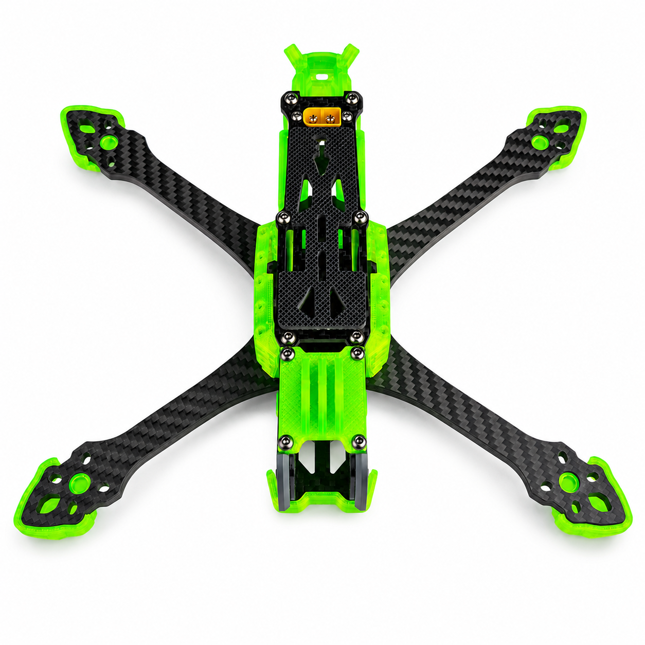 Mark5 V2 5 Inch Carbon Fiber O4 Pro Frame with 3D Printed Parts - Green
