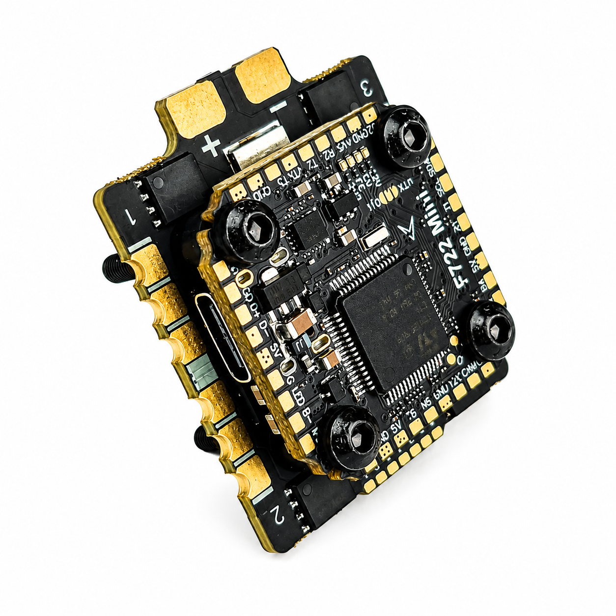 DAKEFPV F722 Mini Flight Controller + 60A 6S 4-in-1 ESC Stack F4 FC - ESC Combo for FPV Drones