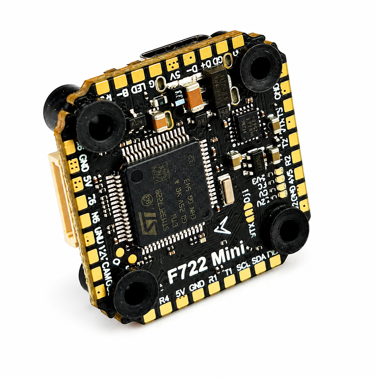 DAKEFPV F722 Mini Flight Controller + 60A 6S 4-in-1 ESC Stack F4 FC - ESC Combo for FPV Drones