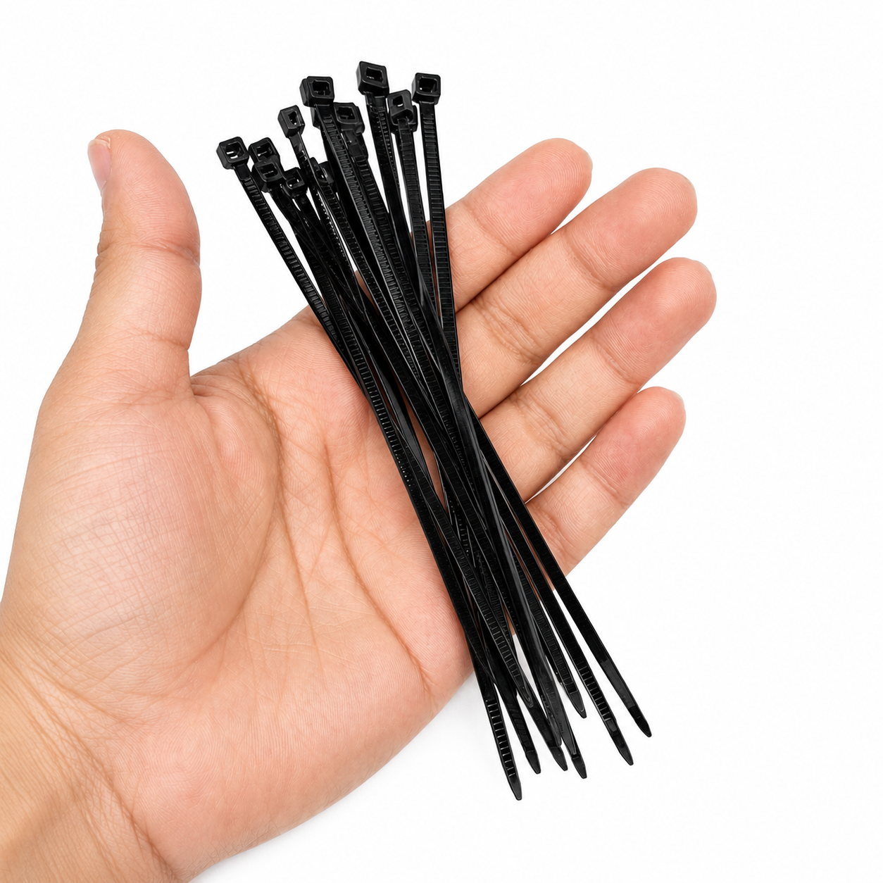 150mm Self Locking Adjustable Nylon Cable Ties | Zip Ties 12pcs