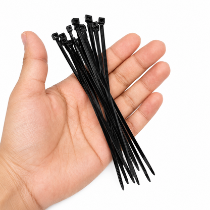 150mm Self Locking Adjustable Nylon Cable Ties | Zip Ties 12pcs