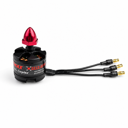 EMAX MT2213 935KV Brushless DC Motor – Red Cap (CCW) With 1045 ABS Black Propellers Combo (Original)