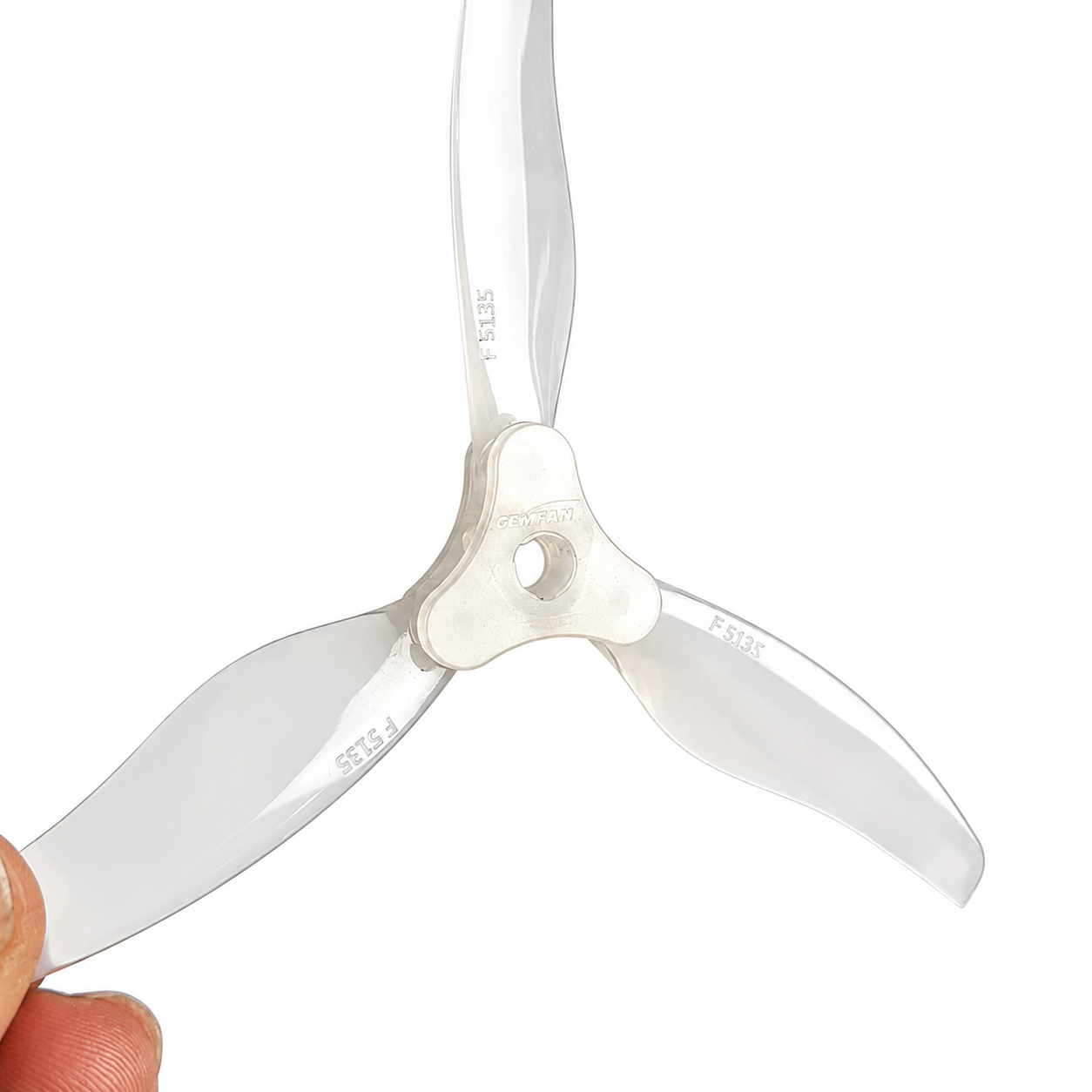 Gemfam Propellers F5135 Floppy Proppy 3 Blade Propellers 2CW + 2CCW – White