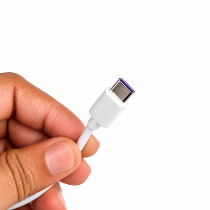 USB to C-type Data line Charger Cable - (White)