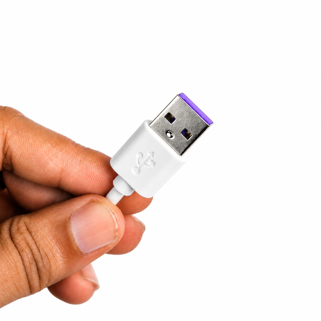 USB to C-type Data line Charger Cable - (White)