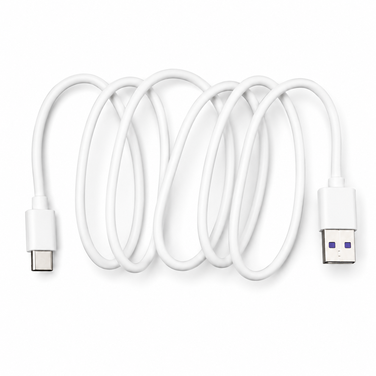 USB to C-type Data line Charger Cable - (White)