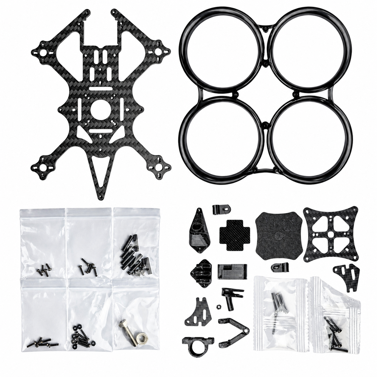 Cinewhoop 2.5 Inch Racing FPV Drone Pro Frame - Grey