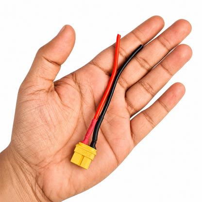 XT-60 U Female Connecter with 16AWG 9cm Silicone cable
