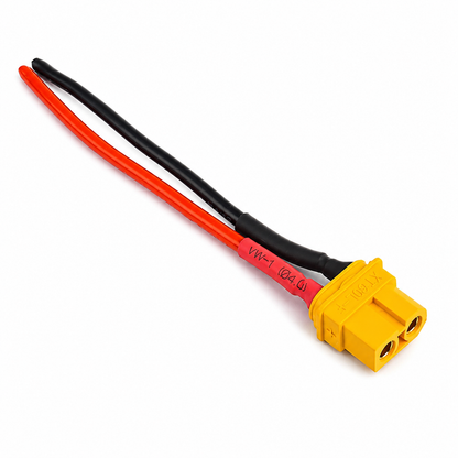 XT-60 U Female Connecter with 16AWG 9cm Silicone cable