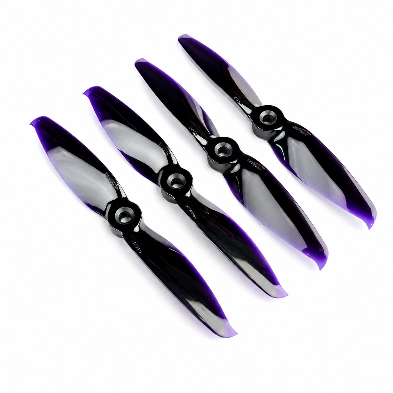 Gemfan Propellers 5152 Flash PC 2 Blade Propellers 2CW + 2CCW- Black