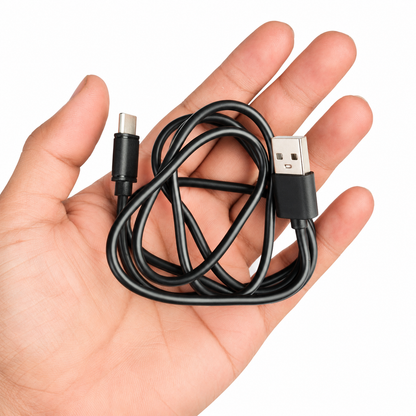 USB to C-Type Data Line Charger Cable – (Black)