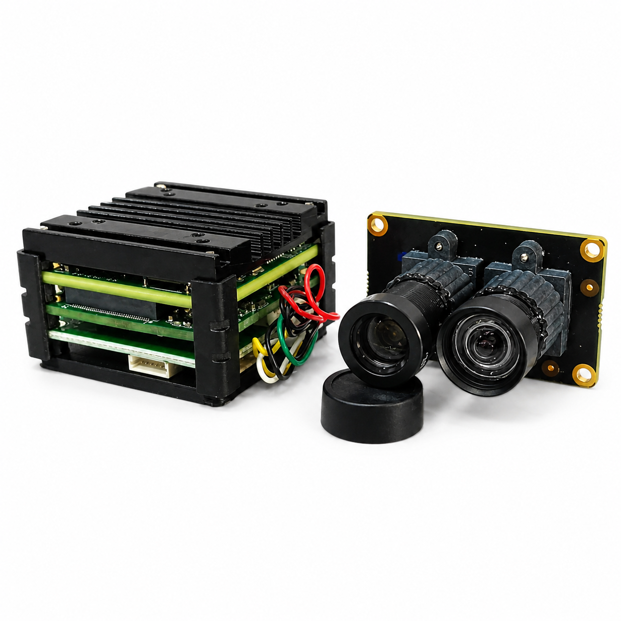 FPV AI VisionCube FPV Drone AI Locking Tracking System Drone Thermal Dual Cameras Target Lock Guidance Module Kit