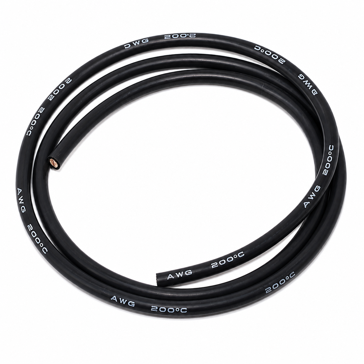 High Quality Ultra Flexible 24AWG Silicone Wire 1m - Black