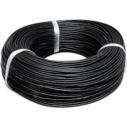 High Quality Ultra Flexible 24AWG Silicone Wire 1m - Black